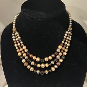 Elegant Multi-Strand Pearl Necklace